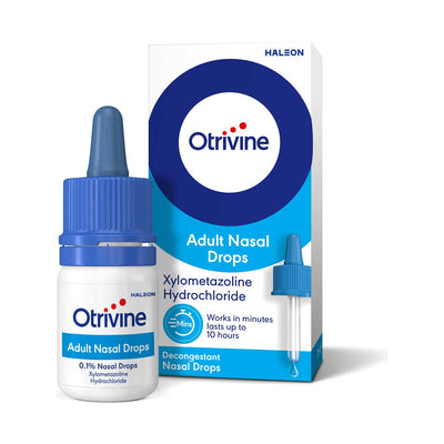 Boots Otrivine Adult Nasal Drops Decongestant 10ml- Buy online at McGrocer