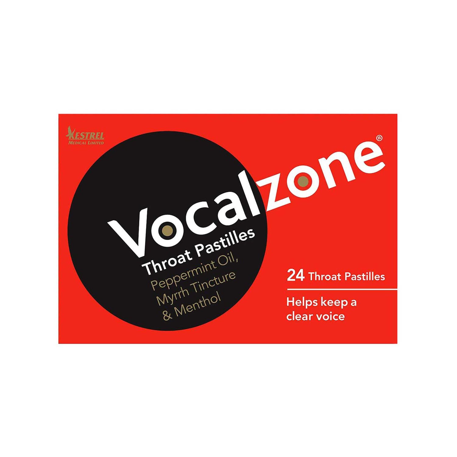 Vocalzone throat pastilles 24 pastilles, UK version