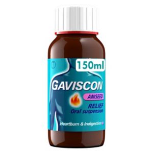 Gaviscon Liquid Heartburn & Indigestion Relief Aniseed Flavour Oral Suspension 150ml