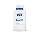 E45 Emollient Bath Oil to Moisturise Dry Skin and Gently Cleanse - 500ml GOODS Boots   