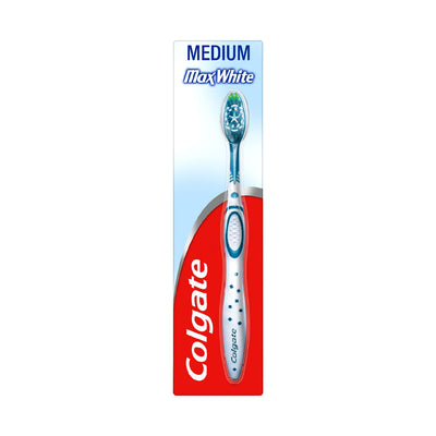 Boots Colgate Max White Medium Hvitgjørende Tannbørste - Kjøp online hos McGrocer
