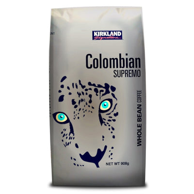 Costco UK Kirkland Signature Colombian Supremo Whole Bean Coffee 908g- Buy online at McGrocer