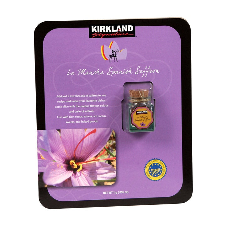 Kirkland Signature Spanish La Mancha Saffron 1g, UK version
