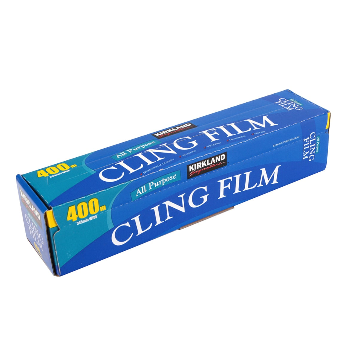 Kirkland Signature all purpose cling film 400m x 345mm wide, UK version