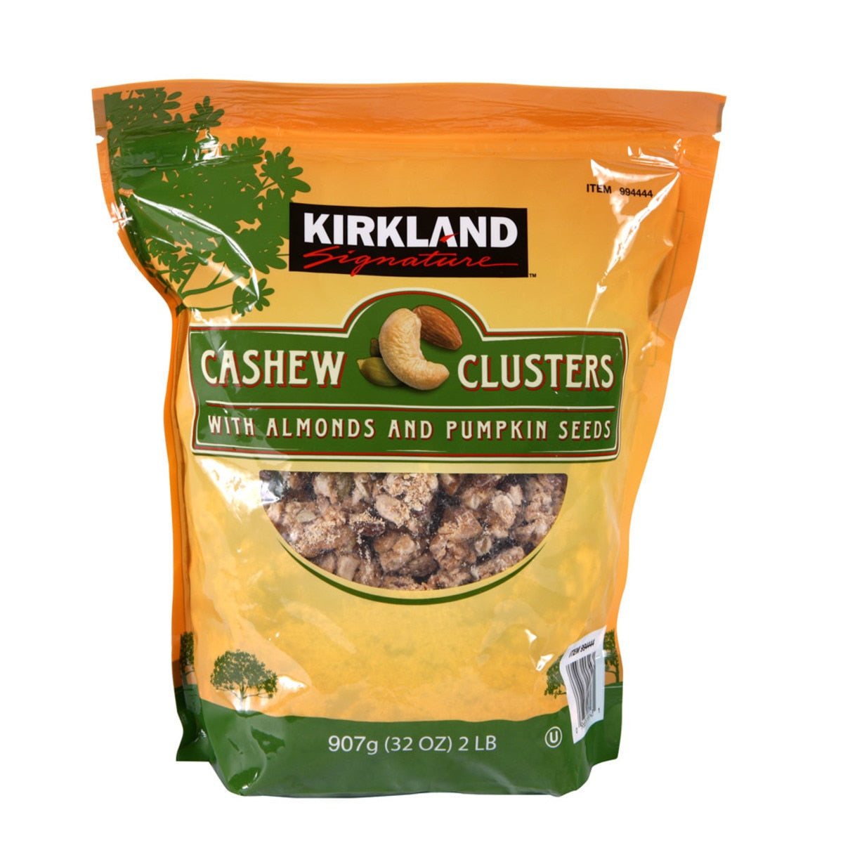 Kirkland Signature Cashewnøddeklaser med mandler og græskarkerner 907 g, britisk version