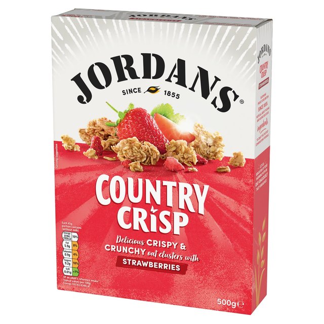 Jordans Country Crisp Sun-Ripe Strawberry Breakfast Cereal   500g