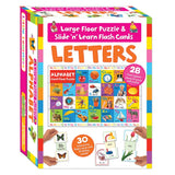Slide n Learn flash cards and floor puzzle set - British product