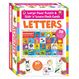 Slide n Learn flash cards and floor puzzle set - British product