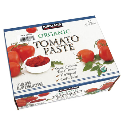 Costco UK Organic Tomato Paste for Sauces and Pizza, 12 x 170g- Buy online at McGrocer