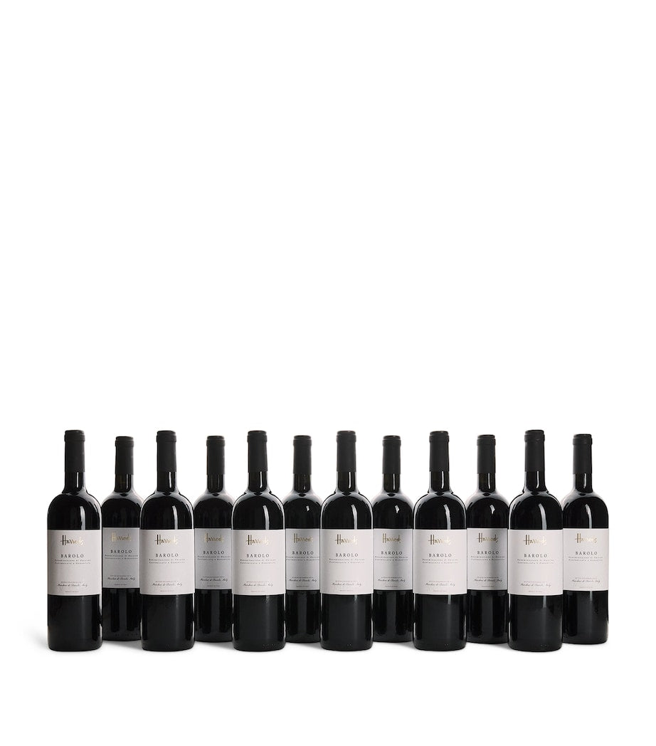 Harrods Barolo wine case Piedmont, Italy 12 bottles, UK version