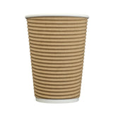Cafe Express 10oz  284ml Brown Corrugated Hot Cups 1000 Pack