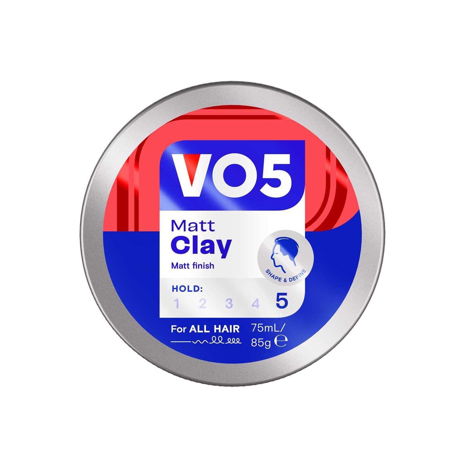 Vo5 Long Lasting Hold Hair Clay 75ml, imported from the UK