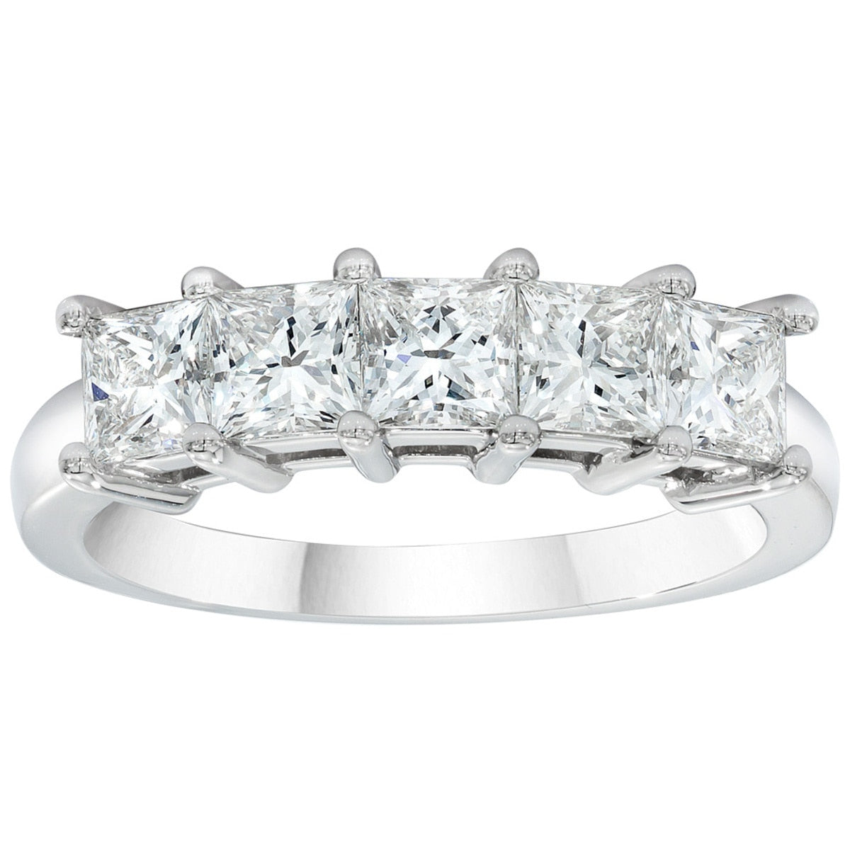 Costco princess cut 1ct diamond ring platinum size N, UK version