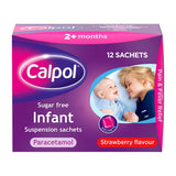 Calpol 120mg/5ml Sugar Free Infant Oral Suspension Strawberry Flavour 2+ Months 12 x 5ml Sachets GOODS Boots   