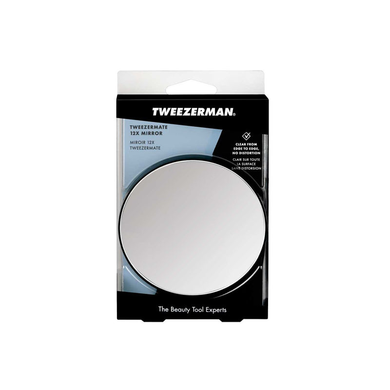 Tweezerman TweezerMate 12X magnifying mirror, imported from the UK