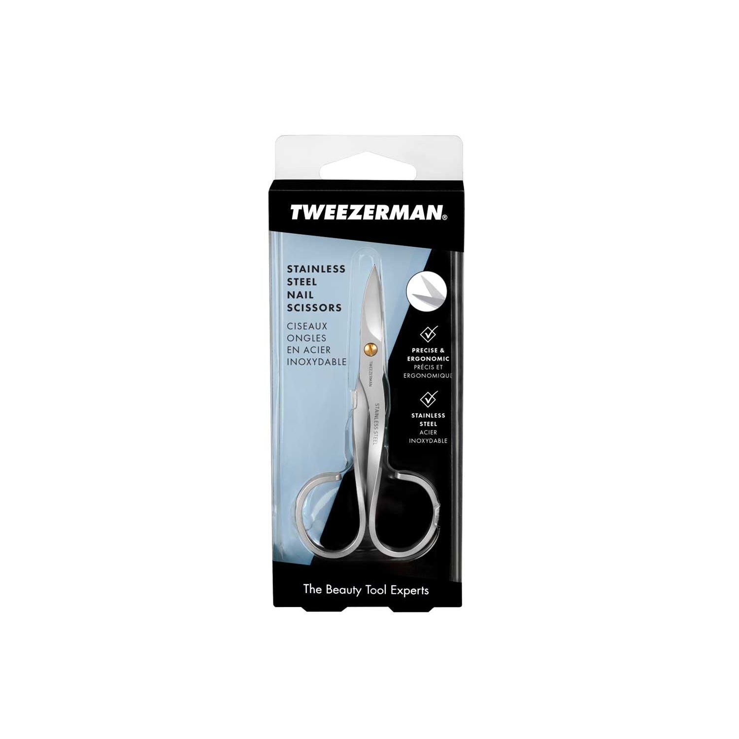 Tweezerman Deluxe Nail Scissors for professional manicure (British brand)