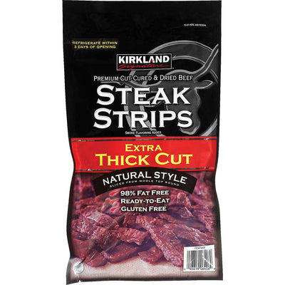 Kirkland Signature Extra Thick Cut Steak Strips Beef Jerky 300g