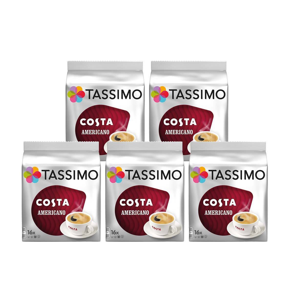 Costa Americano Tassimo coffee pods 80 servings - British product
