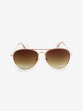 Rose gold classic aviator style sunglasses (British brand)