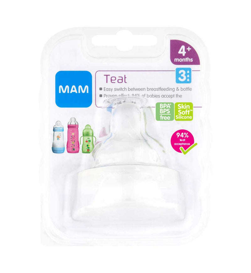MAM fast flow size 3 teats 2-pack (British brand)