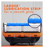 Gillette Fusion5 blade refills 4-pack, imported from the UK