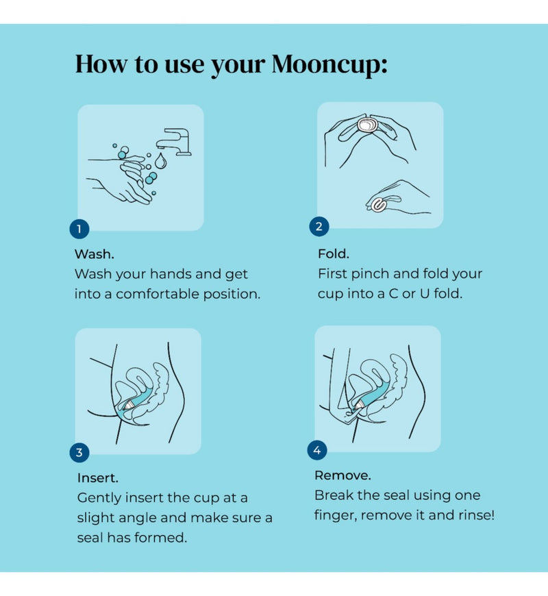 Mooncup menstrual cup Size B (British brand)