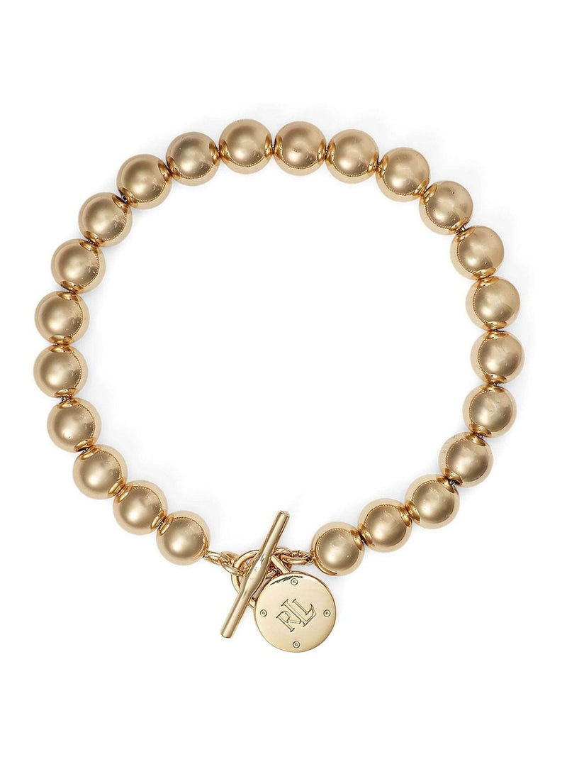Ralph Lauren Gold Tone Metal Bead Bracelet, UK version