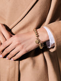 Ralph Lauren Gold Tone Metal Bead Bracelet, UK version