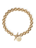Ralph Lauren Gold Tone Metal Bead Bracelet, UK version