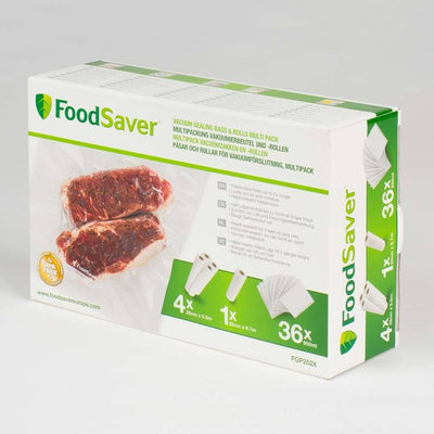 Costco UK FoodSaver Vacuum Sealing Bags Rolls Multi Pack FGP252X- Buy online at McGrocer
