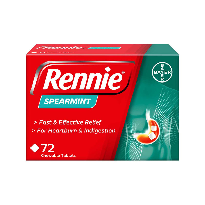 Rennie spearmint antacid tablets 72 - British product