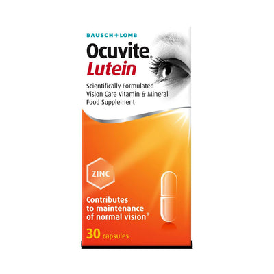 Bausch and Lomb Ocuvite Lutein Augenpflege-Nahrungsergänzungsmittel 30 Kapseln