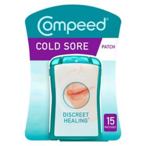 Compeed Patchs invisibles hydrocolloïdes pour traitement des boutons de fièvre, 15 unités