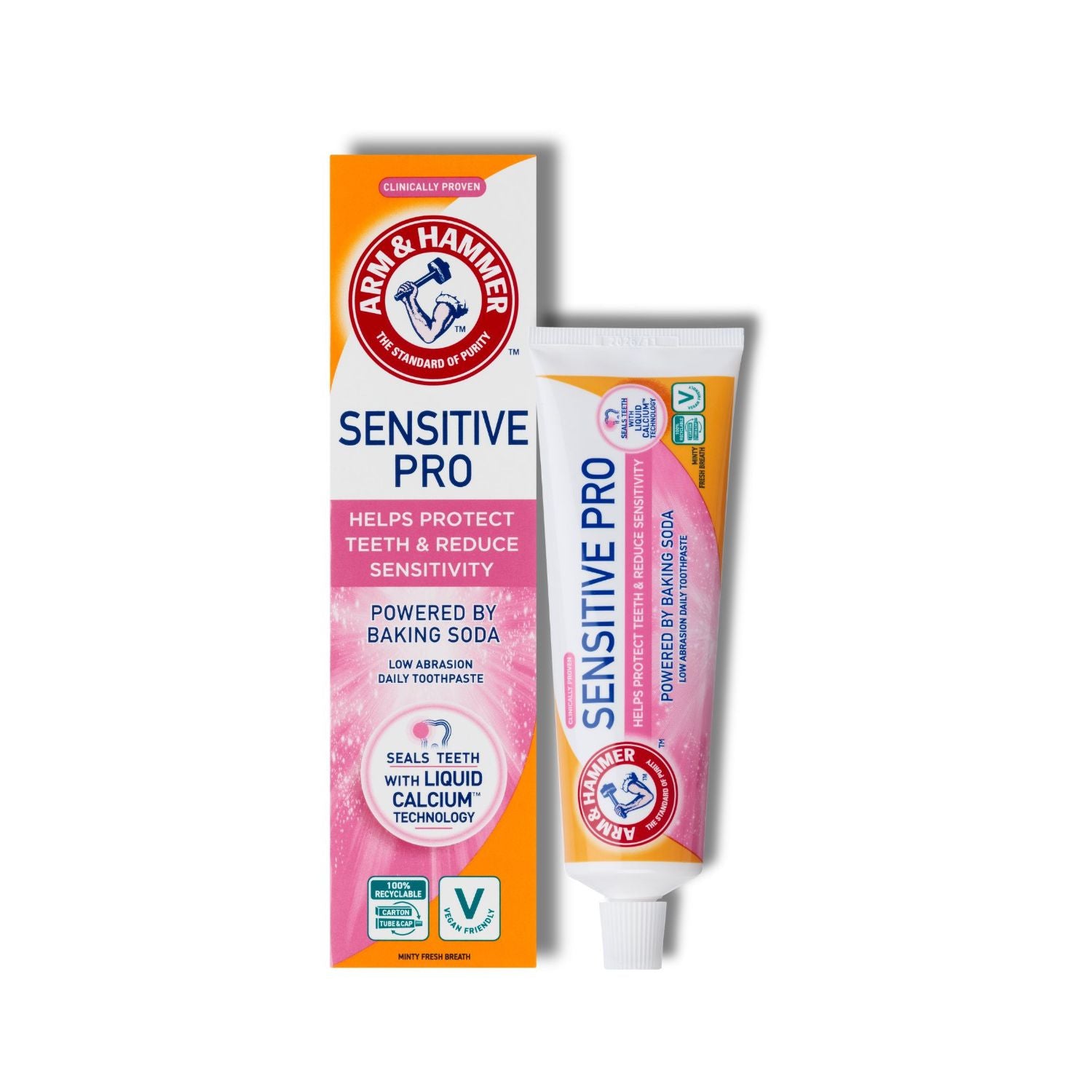 Arm & Hammer Sensitive Pro Enamel toothpaste 75ml, UK version