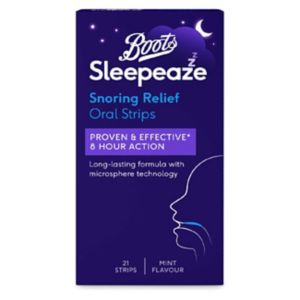 Boots Boots Sleepeaze Snoring Relief Oral Strips Mint 21 Strips- Buy online at McGrocer