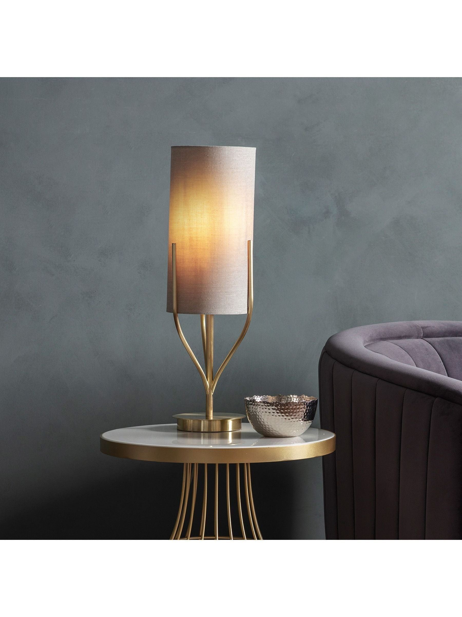 Gallery Home Brass Nanaimo table lamp, imported from the UK