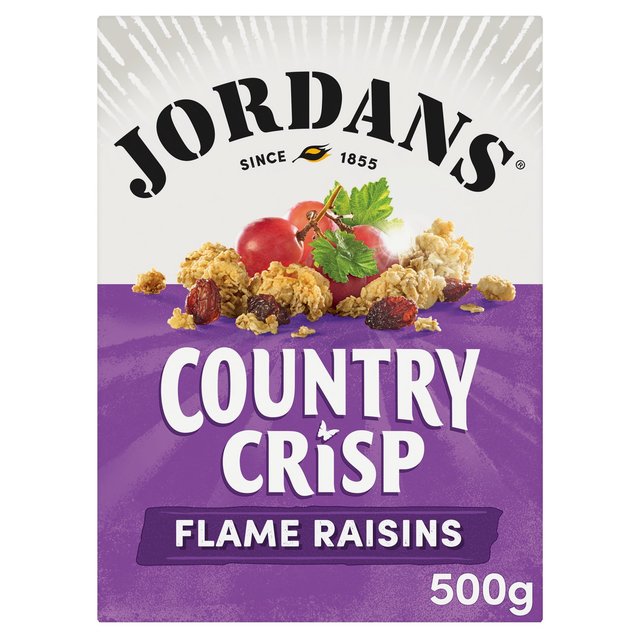 Jordans Country Crisp Flame Raisins Breakfast Cereal   500g