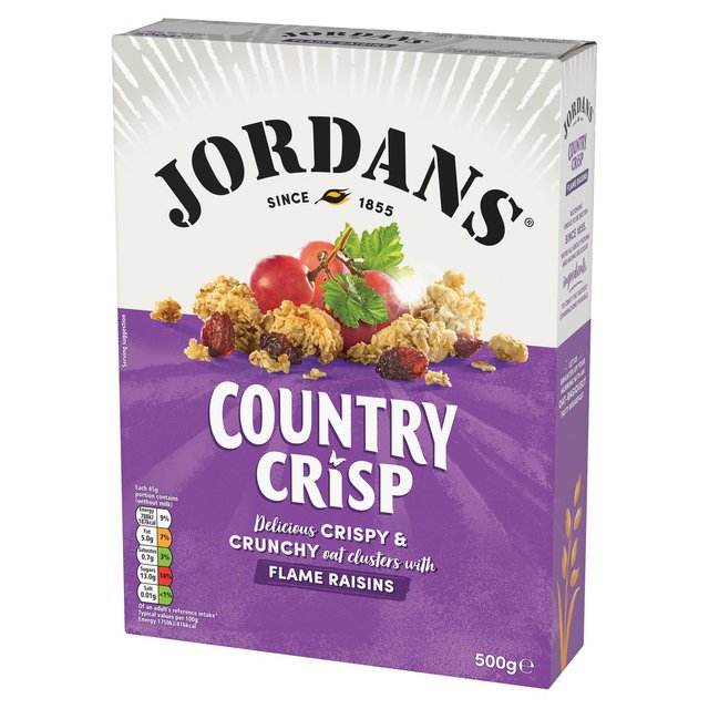 Jordans Country Crisp Flame Raisins Breakfast Cereal   500g GOODS M&S   