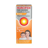 Nurofen children's ibuprofen orange 100ml - British product