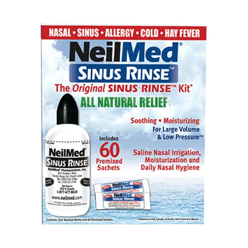 NeilMed Sinus Rinse Kit 240ml with 60 sachets - British product