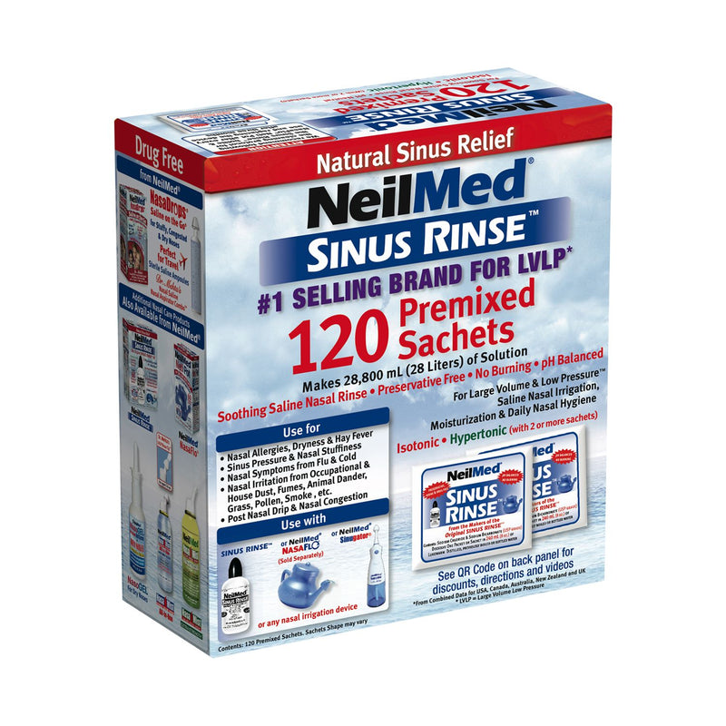 NeilMed sinus rinse 120 sachets (British brand)