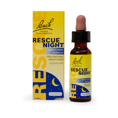 Gouttes de fleur de Bach Rescue Remedy Nuit Aide au sommeil 10 ml