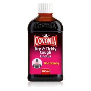 Covonia Dry & Tickly Cough Linctus 300ml, imported from the UK