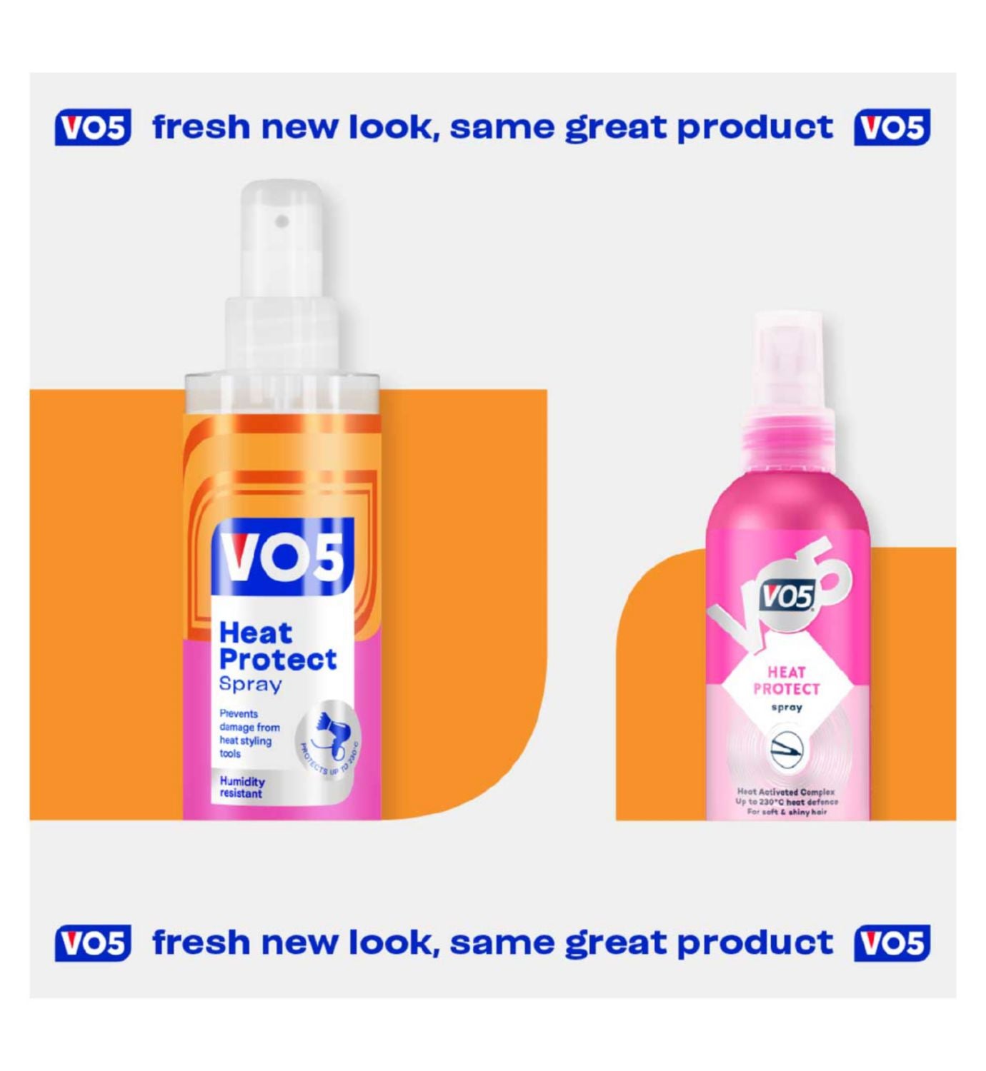VO5 heat protect spray with heat activated complex 200ml, UK version