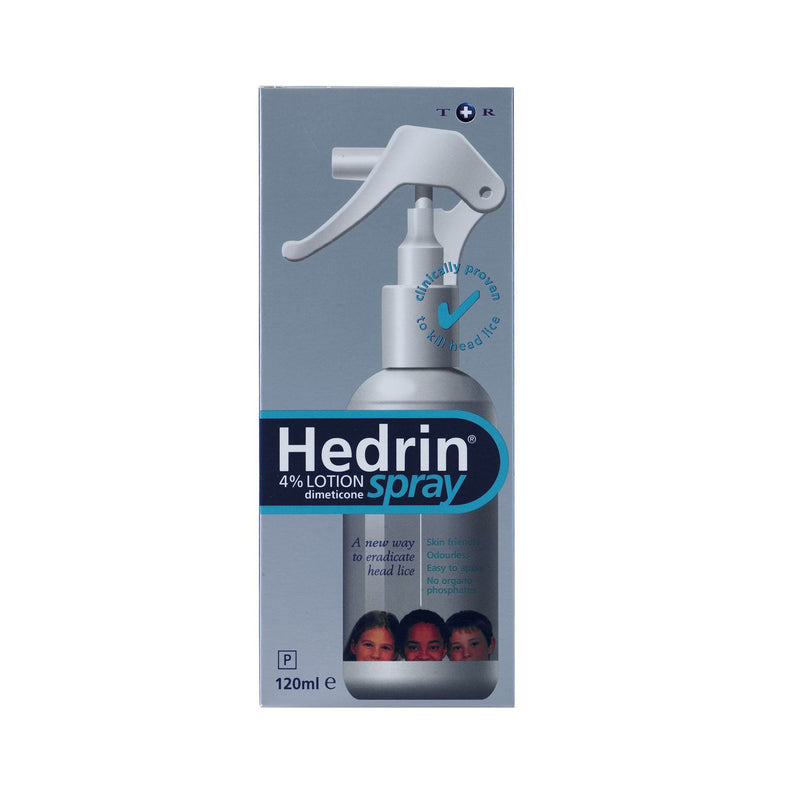 Hedrin 4% lotion spray 120ml, UK version