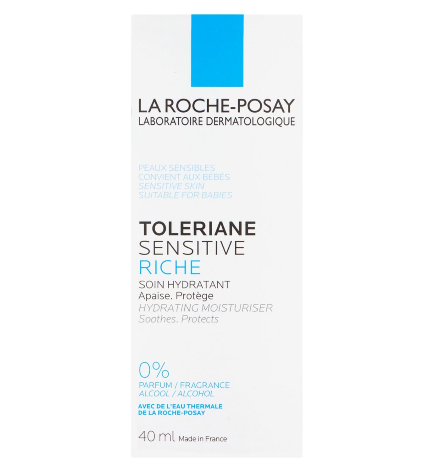 La Roche-Posay Toleriane Sensitive Rich moisturiser 40ml, UK version