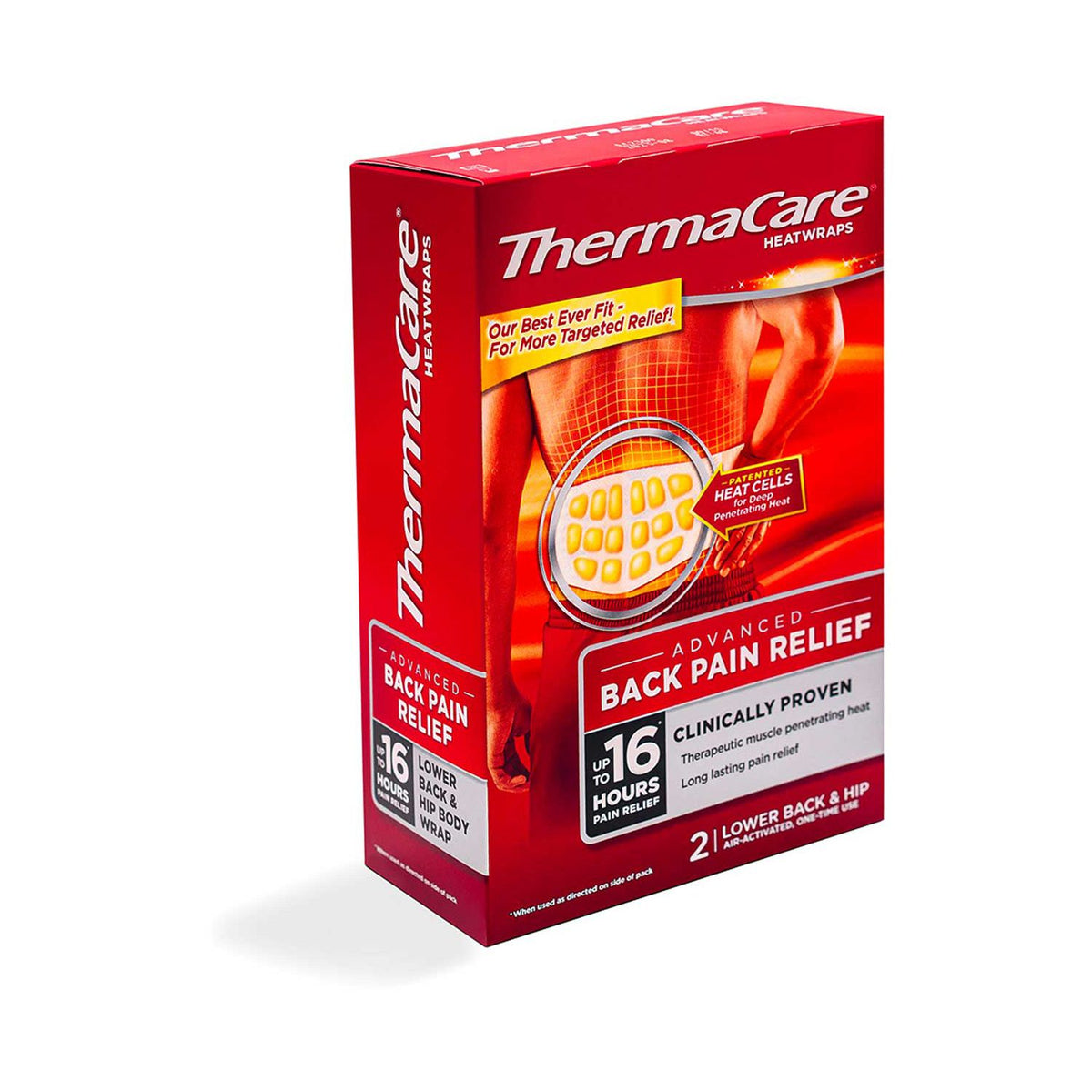 ThermaCare heatwrap back pain relief 2 pack (British brand)