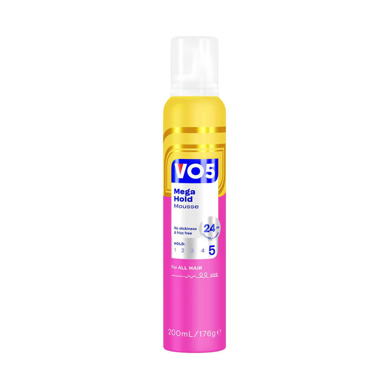 VO5 Mega Hold hair mousse 200ml - British product