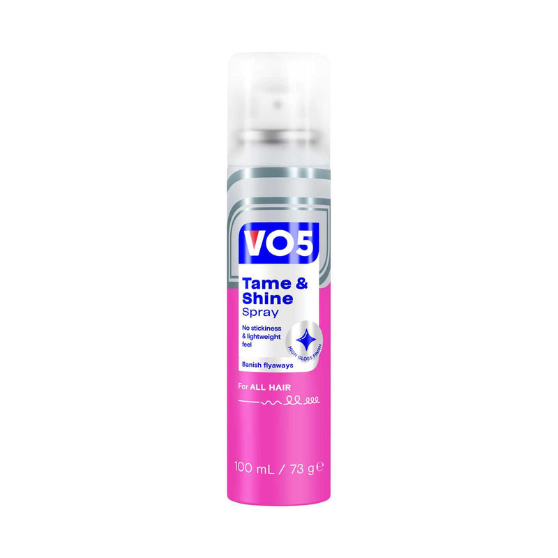 VO5 Tame & Shine glossy finish hair spray 100ml, UK version