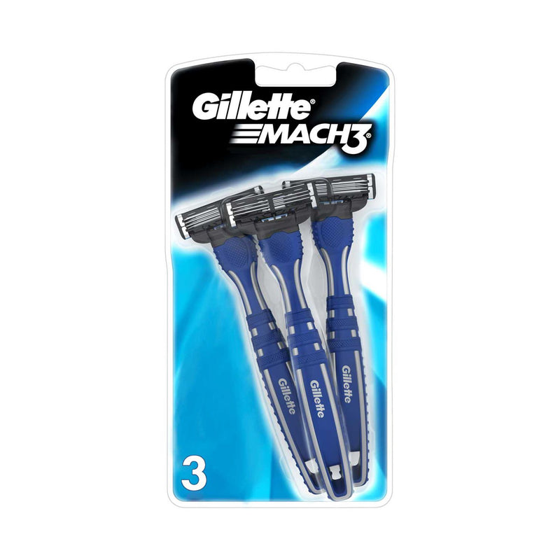Gillette Mach3 men's disposable razors 3 pack - British product